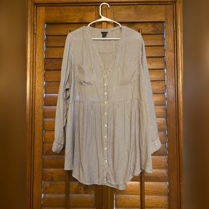 Long Sleeve Plus Size TORRID Blouse